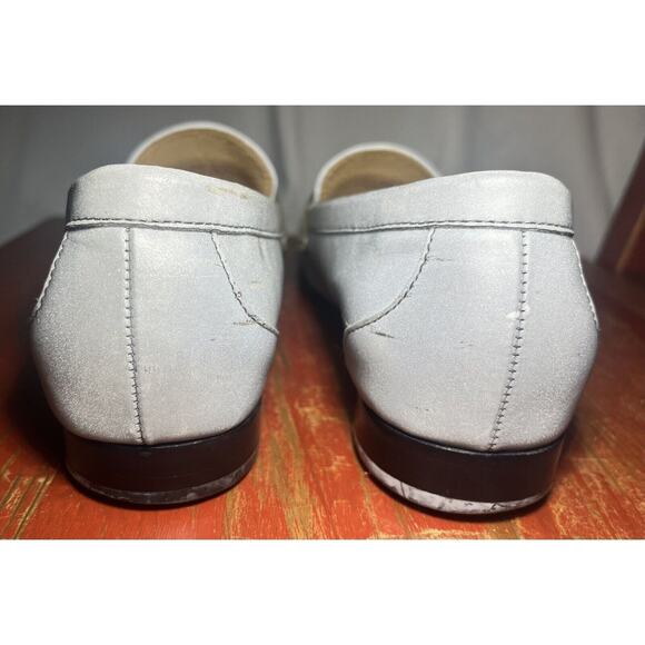 COLE HAAN - Women's Penny Loafer - REFLECTIVE SILVER - Size 7.5 M Slip On - Picture 7 of 12